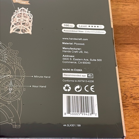 Hands Craft Pendulum Clock Mechanical Gears LK501 3D Wooden Puzzle *PRICE FIRM* - Picture 8 of 8